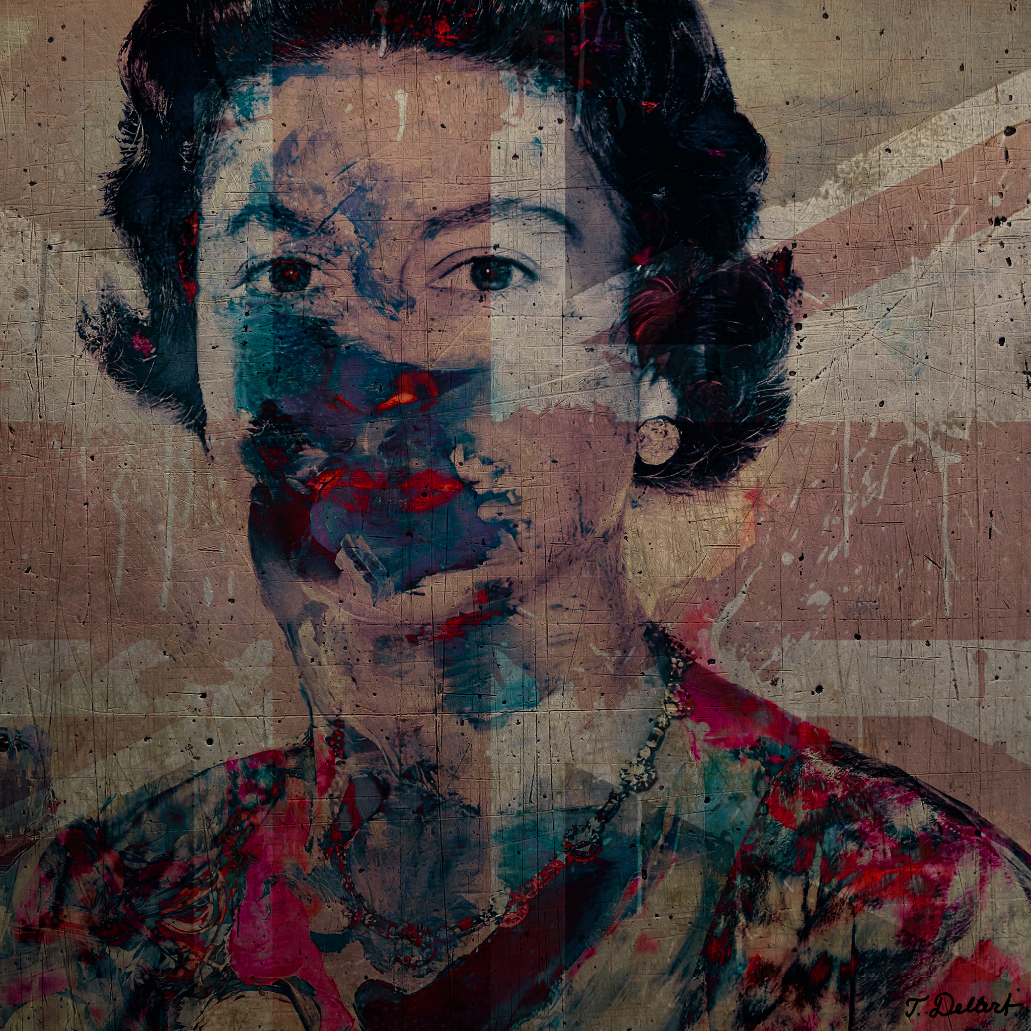 Portrait of Queen Elizabeth the second 3  copy
